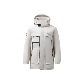 LiNing Training Series Down Jacket Men's Cloud Rain Gray