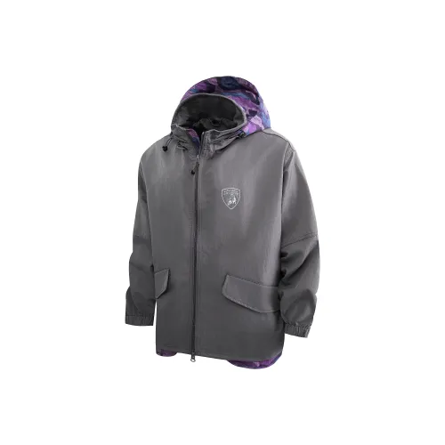 Lining White Jackets Coats Gray