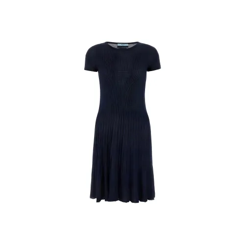 PRADA Short-Sleeved Dresses Women's Blue