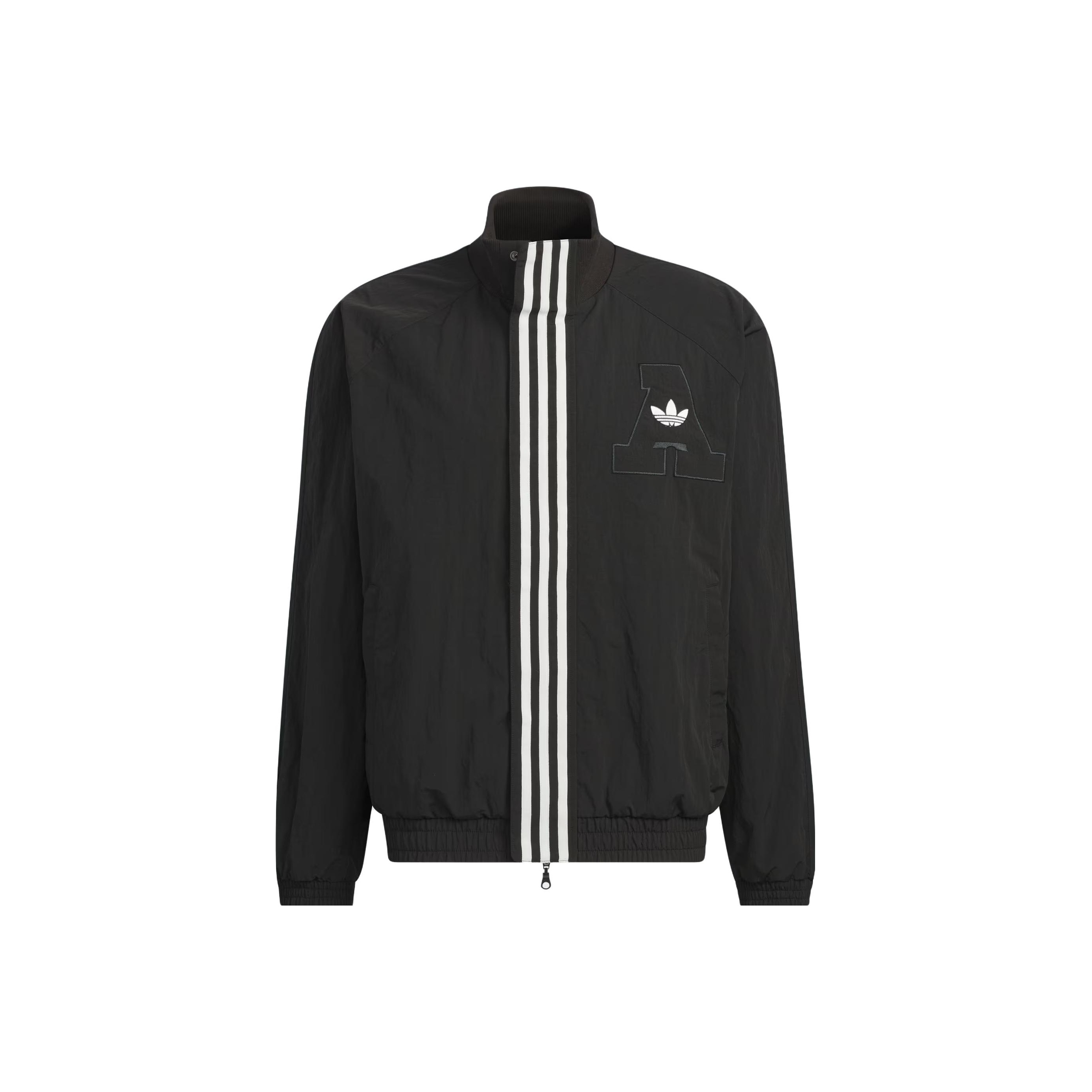 【adidas】Originals Rifta ★ロゴ映えレトロ黒トラックJK★ Adidas originals Rifta Jackets Black - POIZON