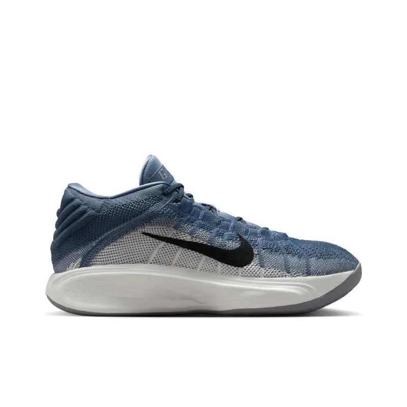 Nike G.T. Hustle 3 Cushioning Slip Resistant Mid Top Basketball Shoes Men's Gray Blue-1