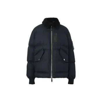 Burberry Shearling Collar Puffer Jacket
