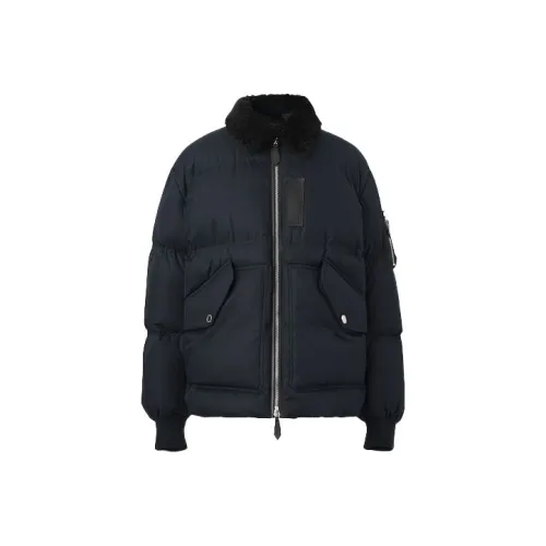 Burberry Shearling Collar Puffer Jacket