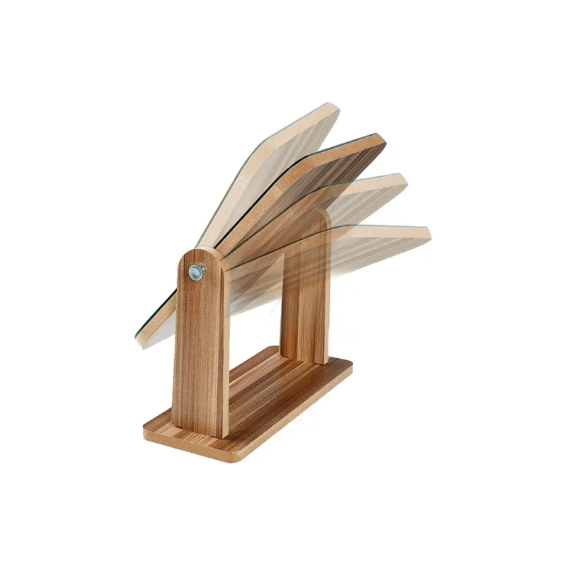 Pleasant Language Wooden Portable HD Foldable Large Size Make Up Mirrors-4