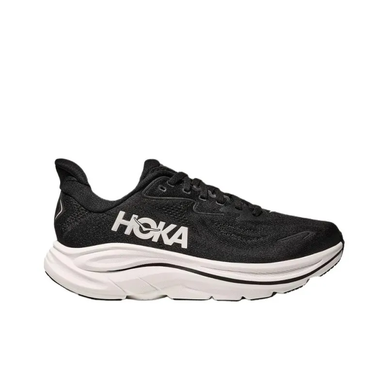 HOKA ONE ONE Anti Slip Wear Resistant Low Top Casual Running Shoes Men's Black White-1