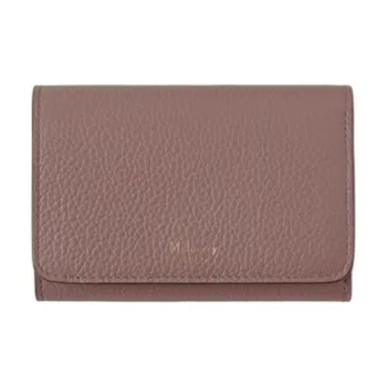 Mulberry Cow Leather Wallet Unisex Fall Rose