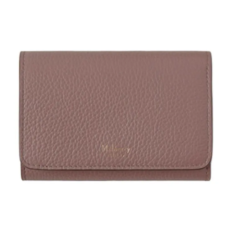Mulberry Cow Leather Wallet Unisex Fall Rose-0