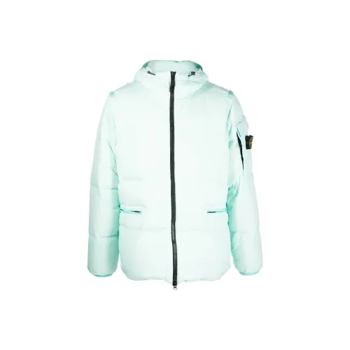 STONE ISLAND Down Jackets Men Pink/Blue