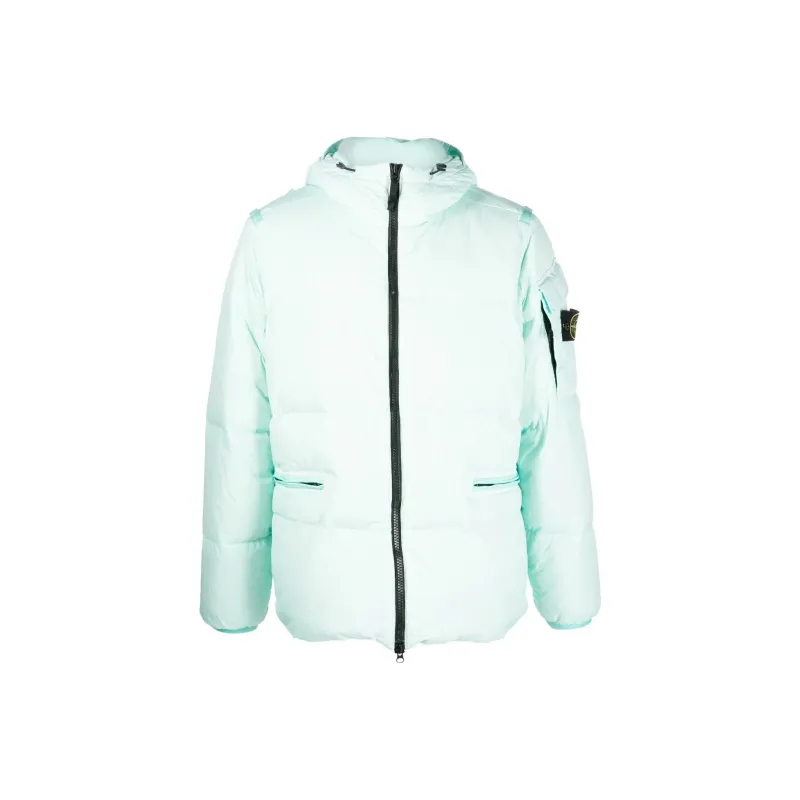 STONE ISLAND Down Jackets Men Pink/Blue-0