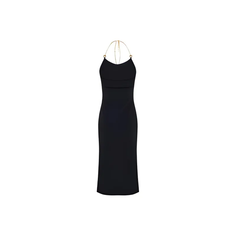 Bottega Veneta FW23 Sleeveless Dress Women's Black-1