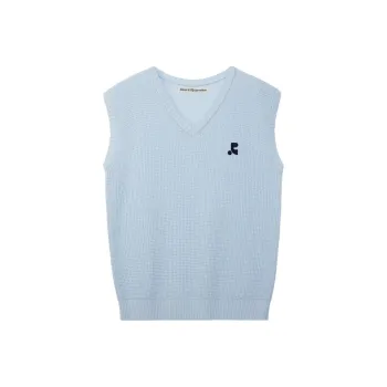 Rest&Recreation OVERSIZED V-NECK KNIT VEST Vest Unisex SKY BLUE/Sky Blue