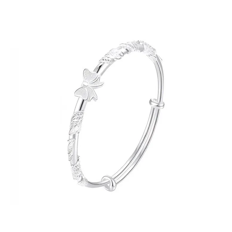 Hui Xuan Charm Sterling Silver Bangles Women's-0