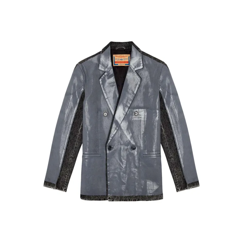 DIESEL Denim Coated Blazer-0