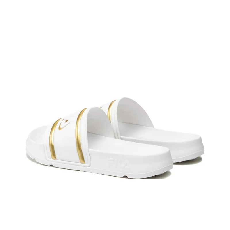 FILA SLIPPER Slip Resistant Abrasion Resistant Slide Slippers Women's White-3