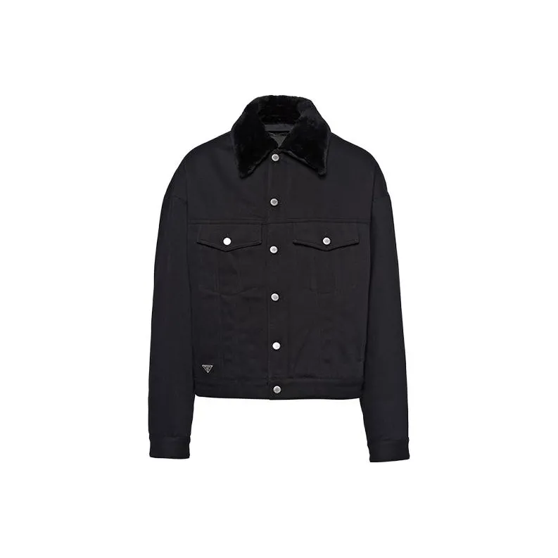 PRADA FW23 Denim Jacket Men's Black-0