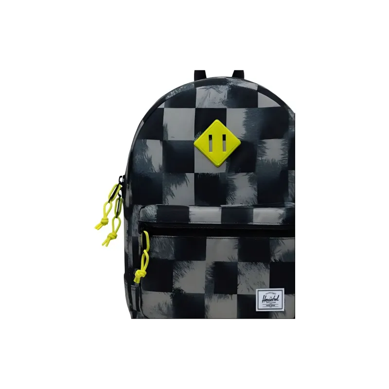 Herschel Recycled Material Backpack Regular Men's Black Plaid-4