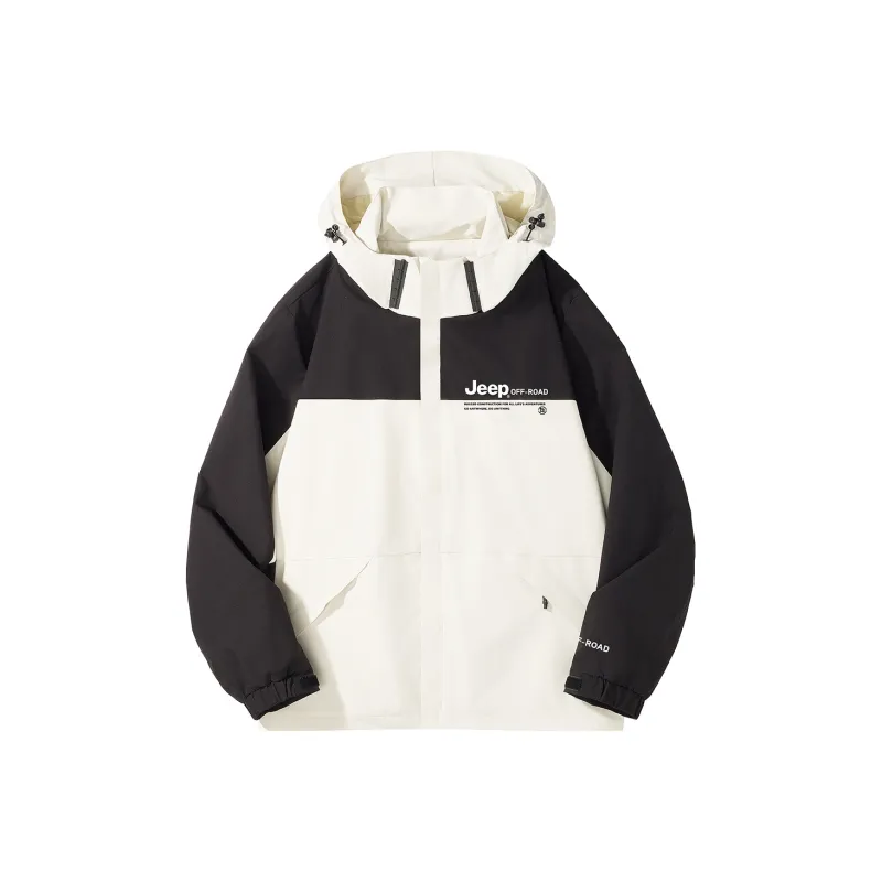 Jeep Windbreaker Jacket Trench Coat Unisex-0