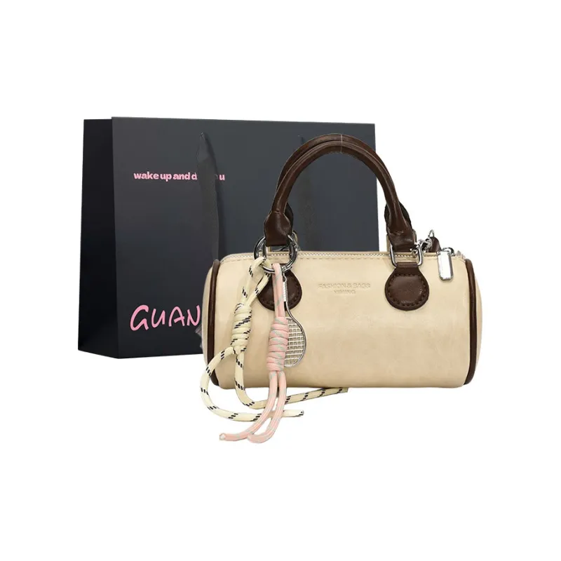 Champion Cub PU Crossbody One Shoulder Handbag Women's Ecru/Black/Light Green/Pink-0