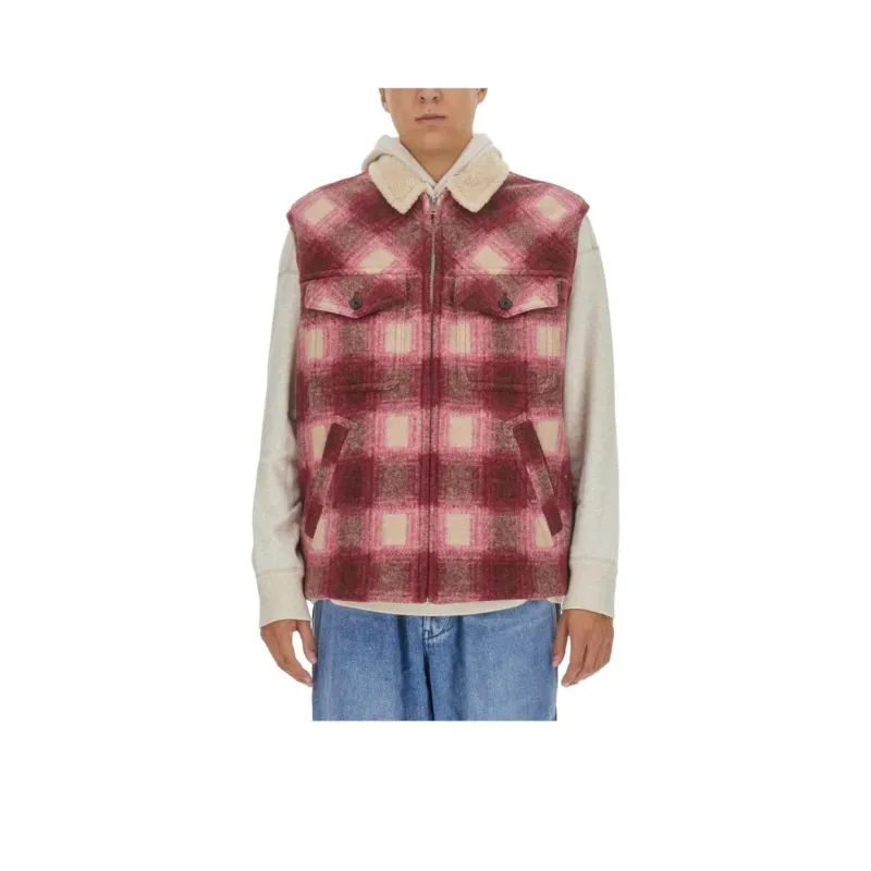 ISABEL MARANT Plaid Checked Zip Up Gilet-0