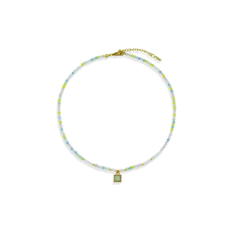 AWE Titanium Steel Necklace Bohemian Style Collarbone Chain For Women's Women's-29