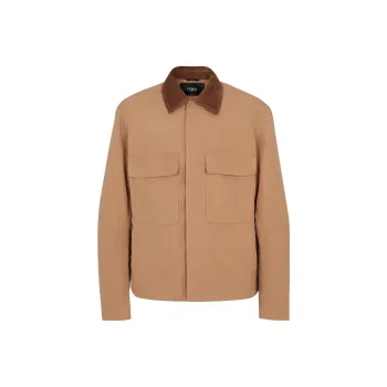 FENDI Contrast collar Shirt Jacket