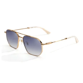Police Titanium Round Sunglasses Unisex Gold