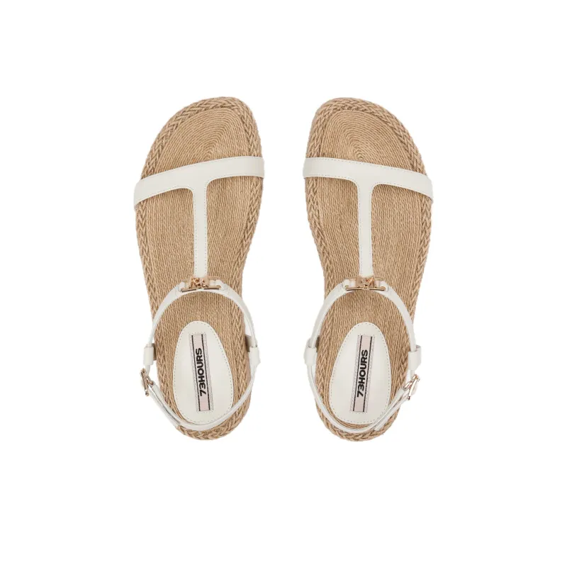 73Hours Slow Island Exploration One Strap Sandals Women's Black-9