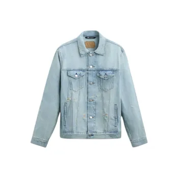 ZARA Denim Jacket Men's Light Blue