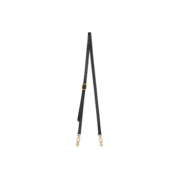 GUCCI Leather Bag Shoulder Strap Women's Black