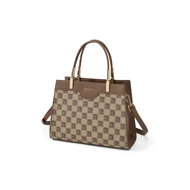 RED DRAGONFLY PVC Handbag Regular Women's Light Coffee-1