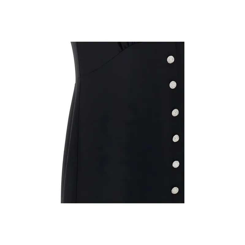 MIU MIU Embellished Short Sleeved Flared Dress-2