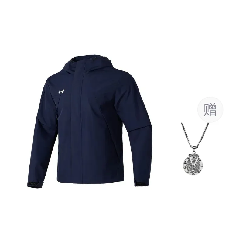 Under Armour Jackets Coats Men's Blue Comes With Necklace-0