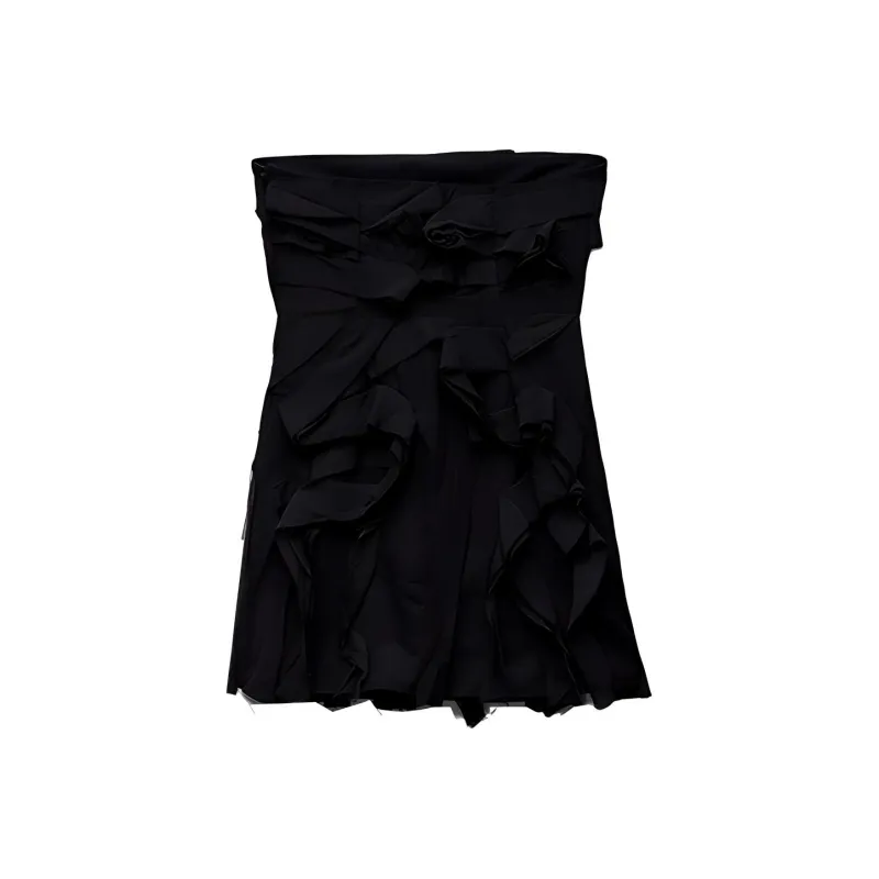 ZARA Sleeveless Dress Women's Black-1