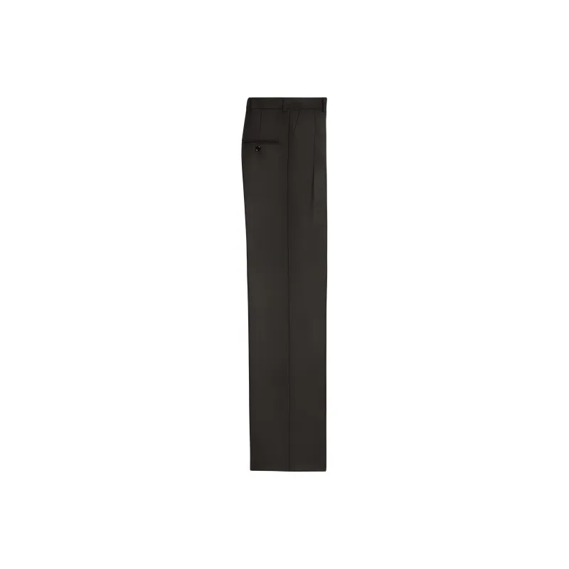 CELINE Double pleated Tixie Pants In Cashmere Flannel-1
