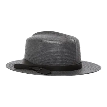 WEEKEND MaxMara Leather, Polyester Hats & Caps Unisex Black