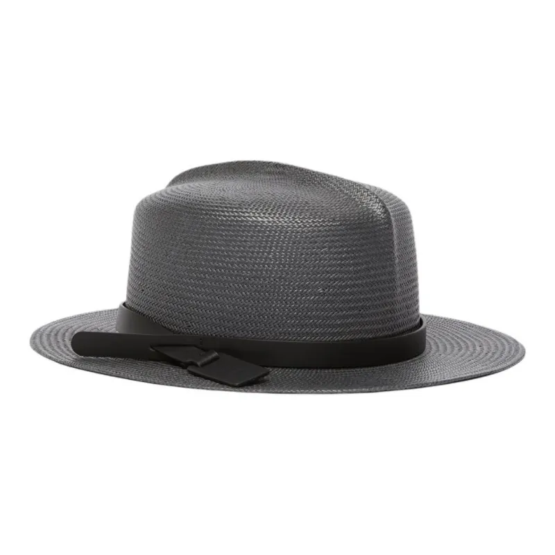 WEEKEND MaxMara Leather, Polyester Hats & Caps Unisex Black-0