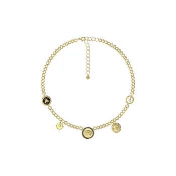 GOOGMO 18K Gold Plated Copper Necklaces Women's