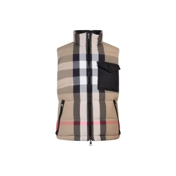 Burberry Man Sleeveless Padded And Reversible Jacket