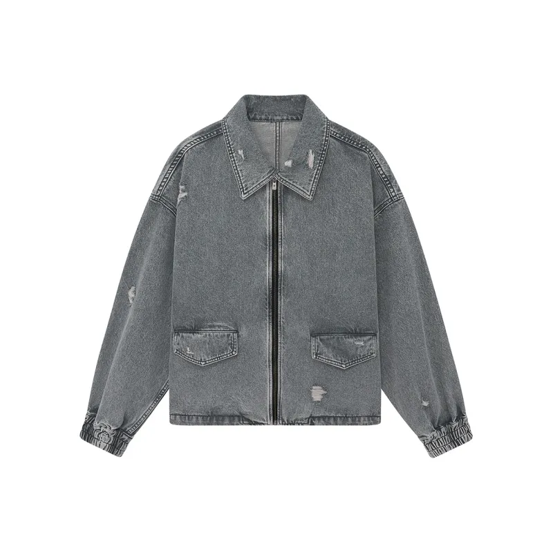 NANS STUDIO Jackets & Coats Men's Washed Gray-0