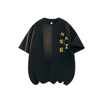 Kastinger T Shirt Unisex Black Gold Embroidery