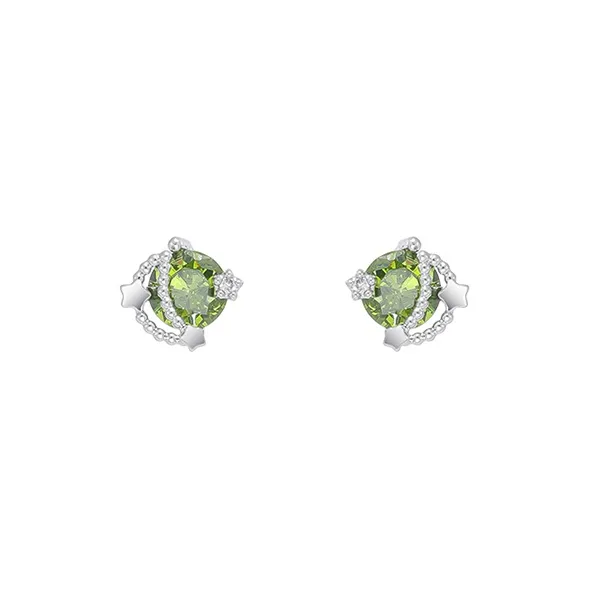 JOLLY NOTE Everyday Fashion Commute Versatile Good Luck Stud Earrings Women's-5