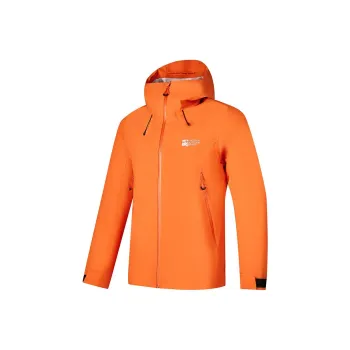QIAODAN Mountain God Series Windbreaker Jackets Unisex Gingerbread Orange