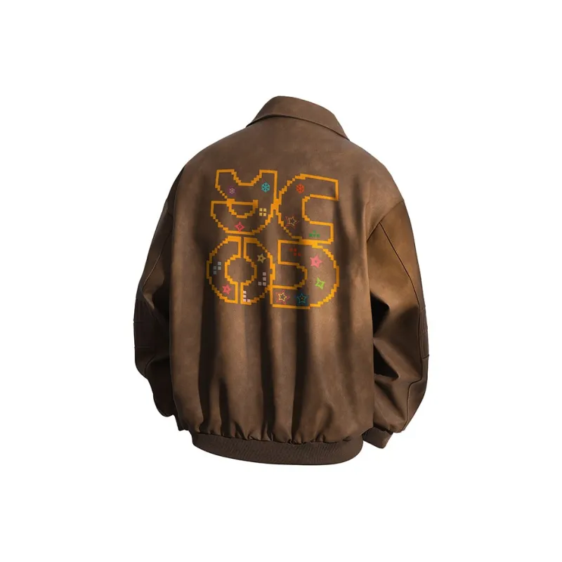 YOSICIL Leather Jacket Unisex Coffee-7