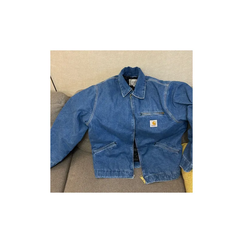 Carhartt WIP Og Detroit Logo patch Denim Jacket-2