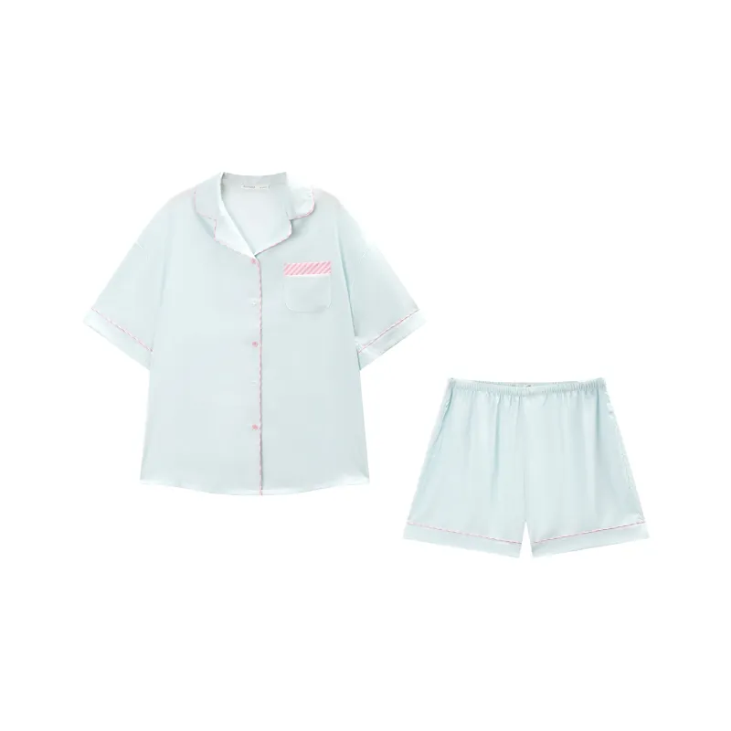 GUKOO x Disney Pajama Set Women's Light Aqua Green-0
