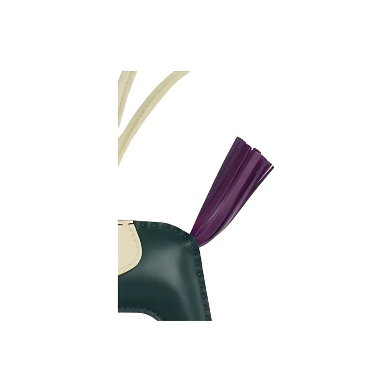 HERMES Rodeo Milo Lambskin Bag Accessories Women's Cypress Green & Purple & Milton Yellow-2