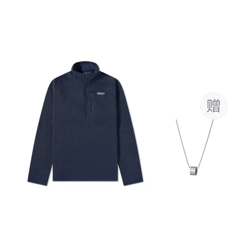 Patagonia Jackets Coats Men's Blue Comes With Necklace