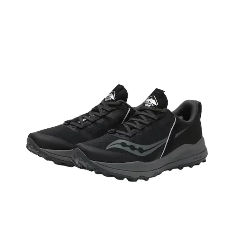 Saucony Xodus Anti Slip Wear Resistant Low Top Casual Running Shoes Unisex Black-2