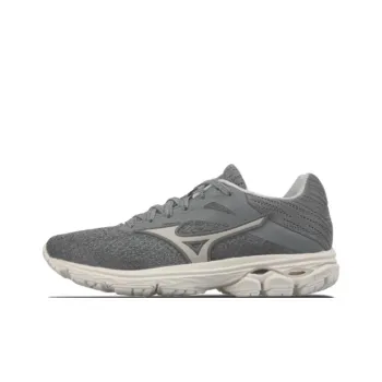 Mizuno Cushioning, Wear Resistant Low Top Casual Running Shoes Unisex Gray