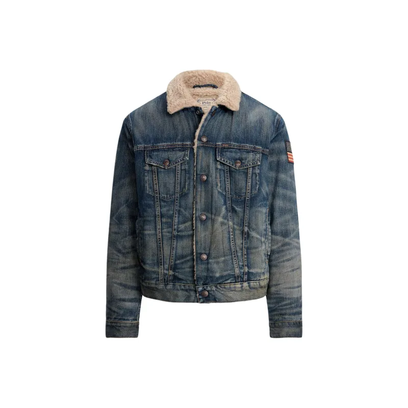 Polo Ralph Lauren Faded Effect Denim Trucker Jacket-0